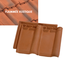 TUILE ARTOISE FLAMME RUSTIQUE 10 m 5 paq 240 pal Pureau 264mm tuile-artoise-flamme-rustique-10-m-5-paq-240-pal-pureau-264mm